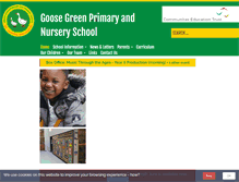 Tablet Screenshot of goosegreenprimaryschool.org